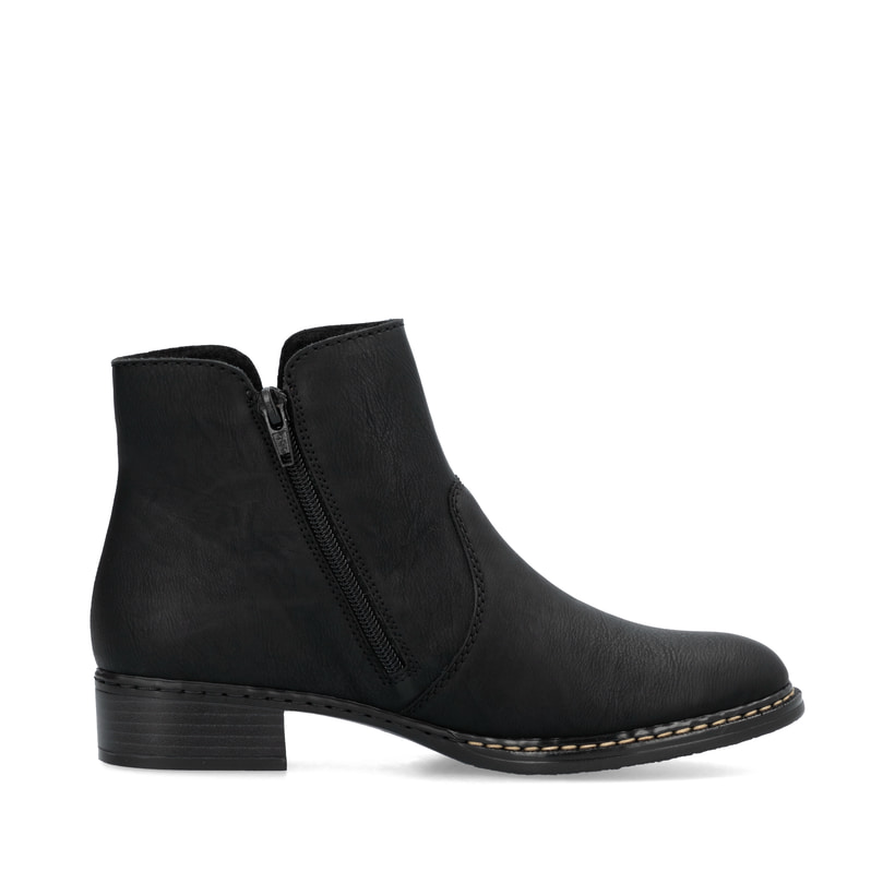 Rieker Artikelnummer 73475-00 Rieker Damen Stiefeletten graphitschwarz Fabrikverkauf