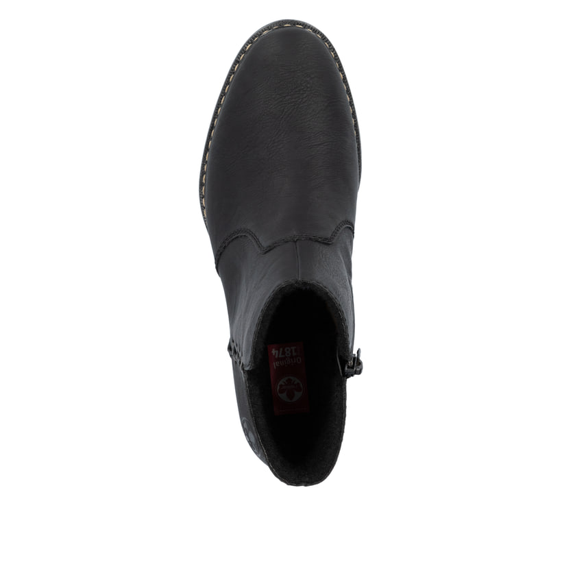 Rieker Artikelnummer 73475-00 Rieker Damen Stiefeletten graphitschwarz Fabrikverkauf