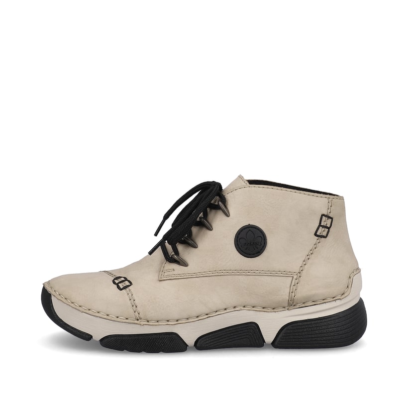 Rieker Artikelnummer 45902-60 Rieker Damen Schnürschuhe cremebeige