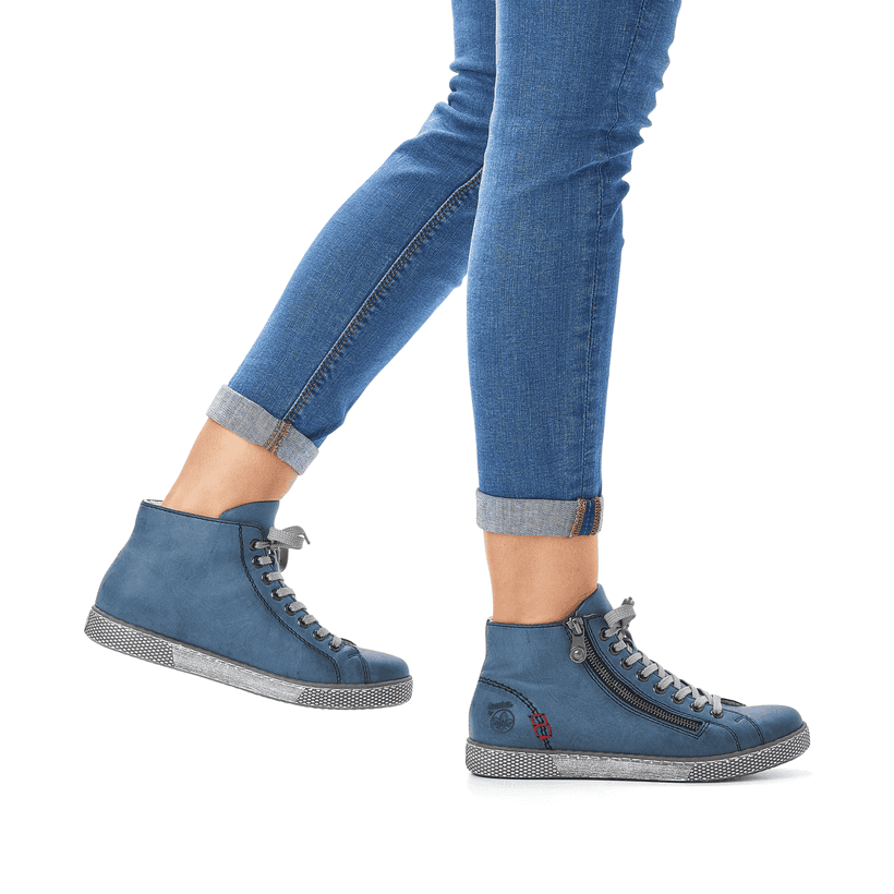 Rieker Artikelnummer Z1221-14 Rieker Damen Schnürschuhe azurblau Angebote