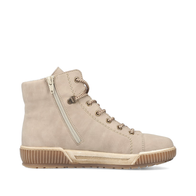 Rieker Artikelnummer N0730-64 Rieker Damen Schnürstiefel cremebeige Hotsell