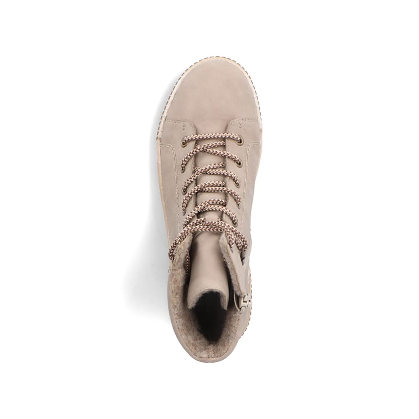 Rieker Artikelnummer N0730-64 Rieker Damen Schnürstiefel cremebeige Hotsell