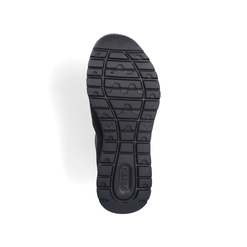 Rieker Artikelnummer M6053-00 Rieker Damen Slipper graphitschwarz Schlussverkauf