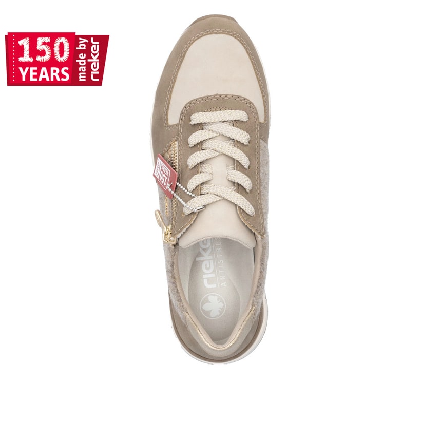 Rieker Artikelnummer 58902-64 Rieker Damen Sneaker Low braunbeige Fabrikverkauf