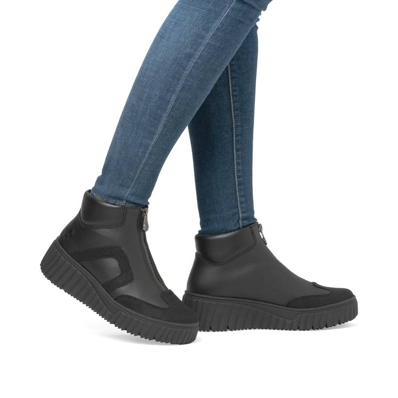 Rieker Artikelnummer N2551-00 Rieker Damen Kurzstiefel nachtschwarz Meist gekauft