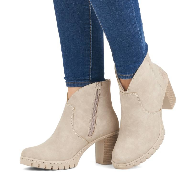 Rieker Artikelnummer Y2553-60 Rieker Damen Stiefeletten hellbeige Online