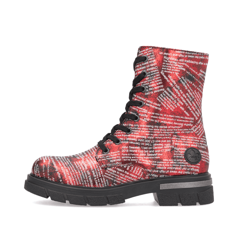Rieker Artikelnummer Z9120-35 Rieker Damen Biker Boots metallicrot