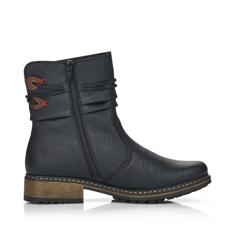 Rieker Artikelnummer Z68M1-01 Rieker Damen Kurzstiefel mattschwarz Angebote