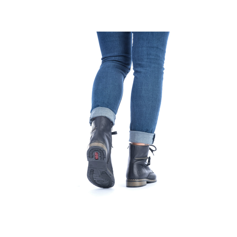 Rieker Artikelnummer 71208-00 Rieker Damen Biker Boots tiefschwarz im Angebot