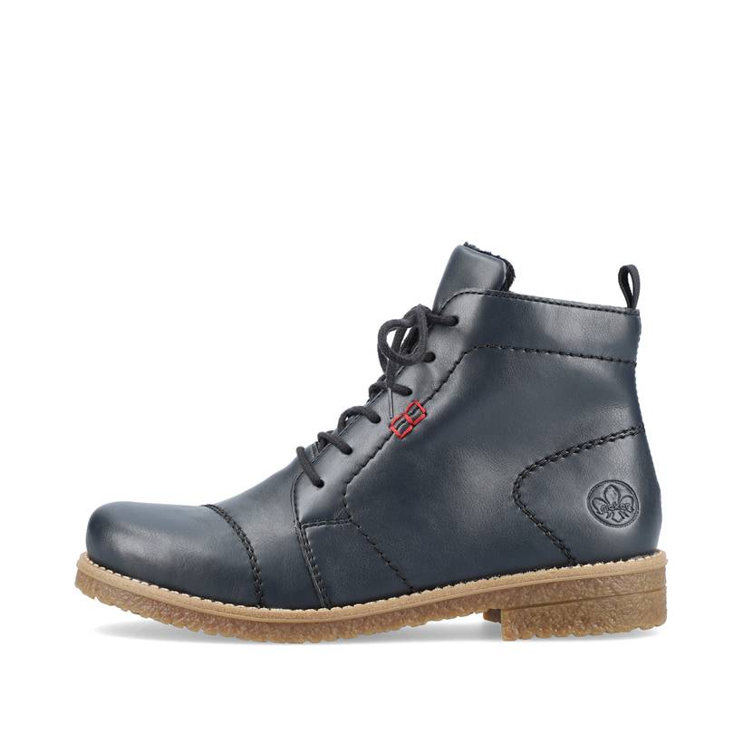 Rieker Artikelnummer 73500-14 Rieker Damen Schnürstiefel marineblau