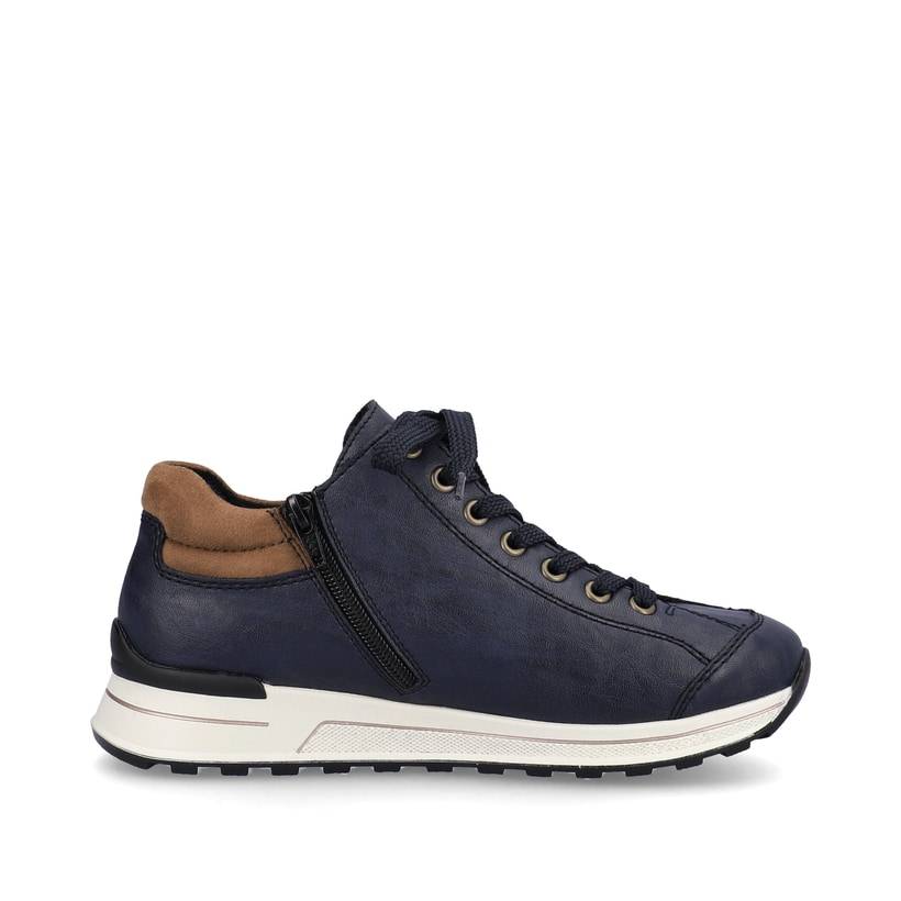 Rieker Artikelnummer N1400-14 Rieker Damen Sneaker Low pazifikblau-braun Fabrikverkauf