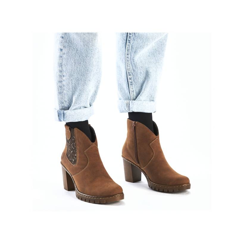 Rieker Artikelnummer Y2554-24 Rieker Damen Stiefeletten nougatbraun Blitzverkäufe
