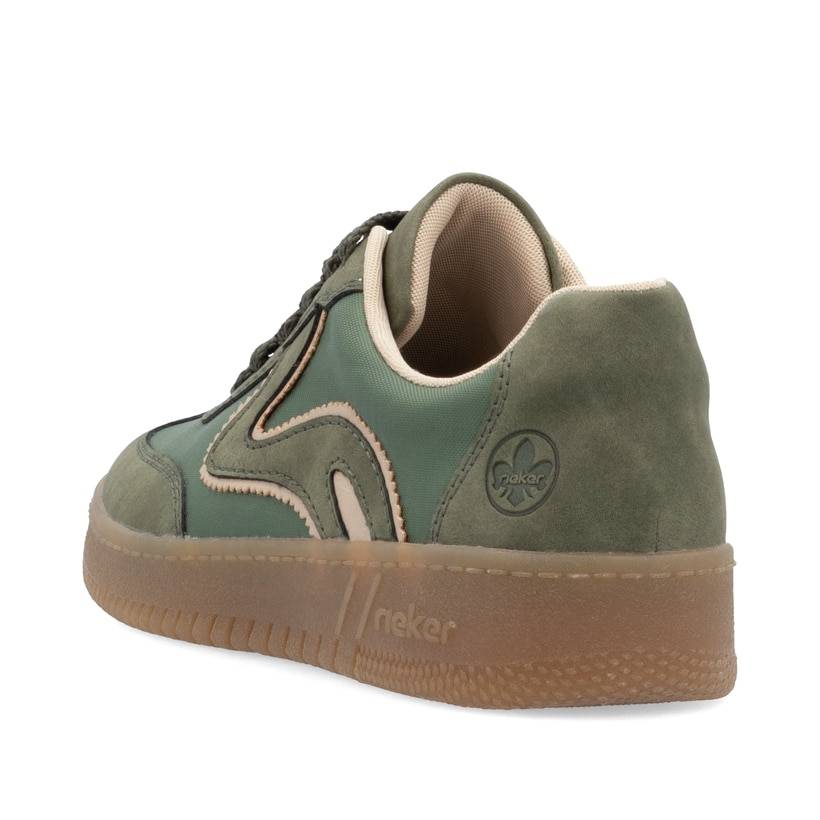 Rieker Artikelnummer M5512-54 Rieker Damen Sneaker Low kaktusgrün Outlet