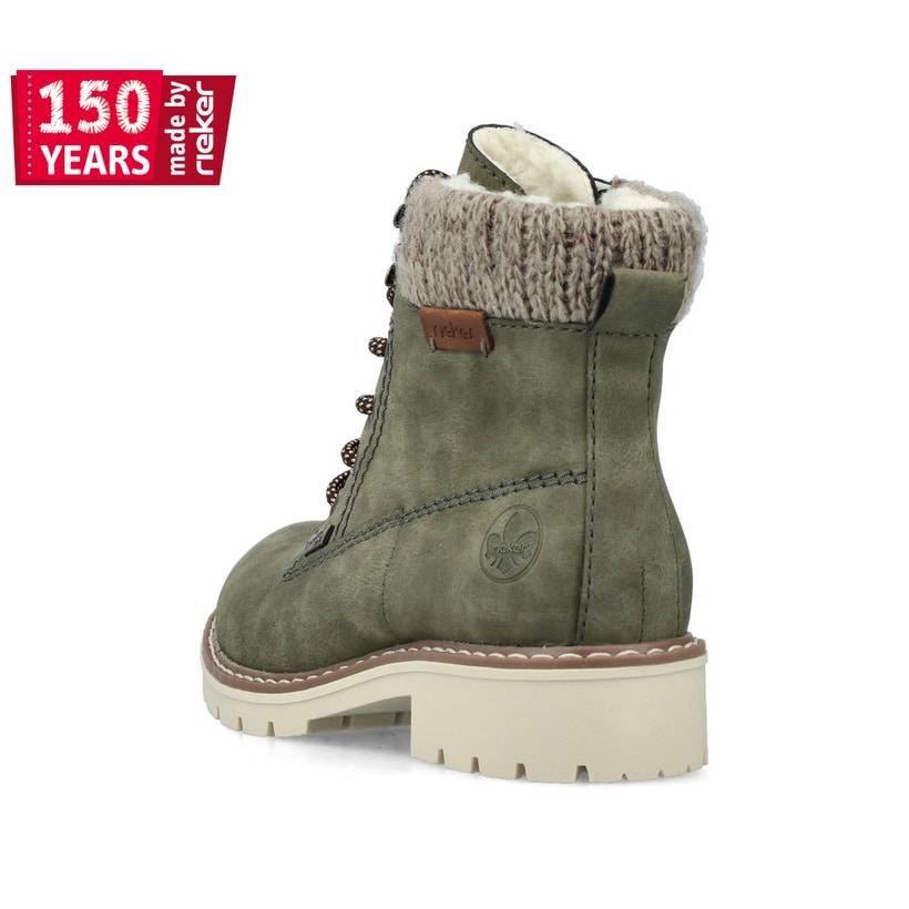 Rieker Artikelnummer Y9118-54 Rieker Damen Schnürstiefel kaktusgrün Verkauf