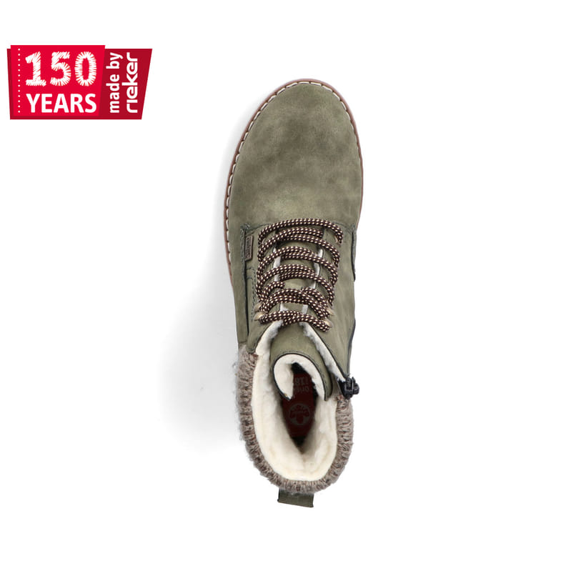 Rieker Artikelnummer Y9118-54 Rieker Damen Schnürstiefel kaktusgrün Verkauf