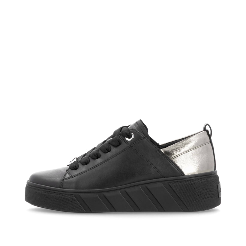 Rieker Artikelnummer W0502-03 Rieker Damen Sneaker Low mattschwarz-silber