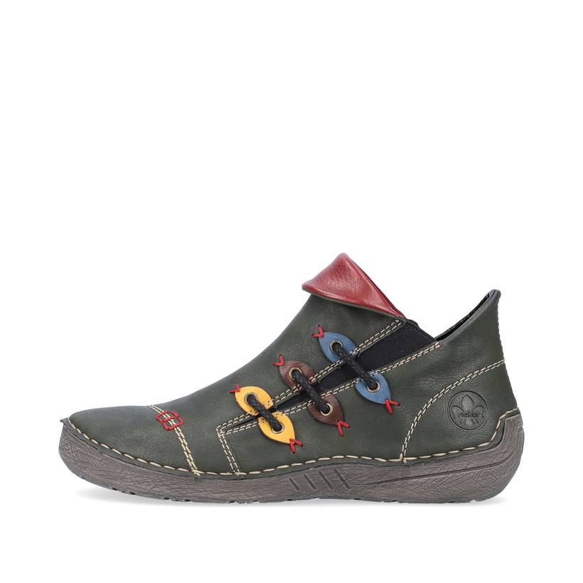 Rieker Artikelnummer 72581-54 Rieker Damen Slipper olivgrün