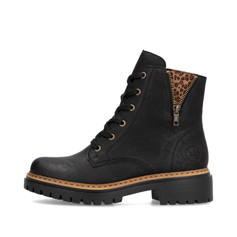 Rieker Artikelnummer 72617-00 Rieker Damen Biker Boots nachtschwarz
