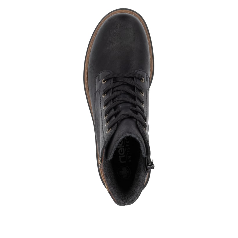 Rieker Artikelnummer 72617-00 Rieker Damen Biker Boots nachtschwarz Schlussverkauf