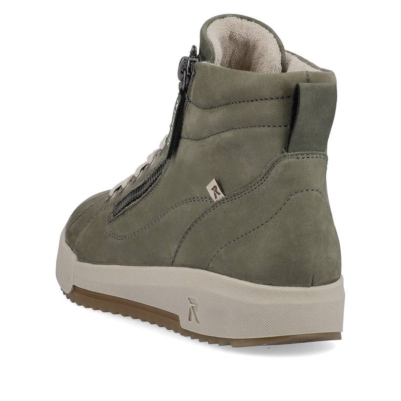Rieker Artikelnummer W0164-54 Rieker Damen Sneaker High schilfgrün Günstiger Verkauf