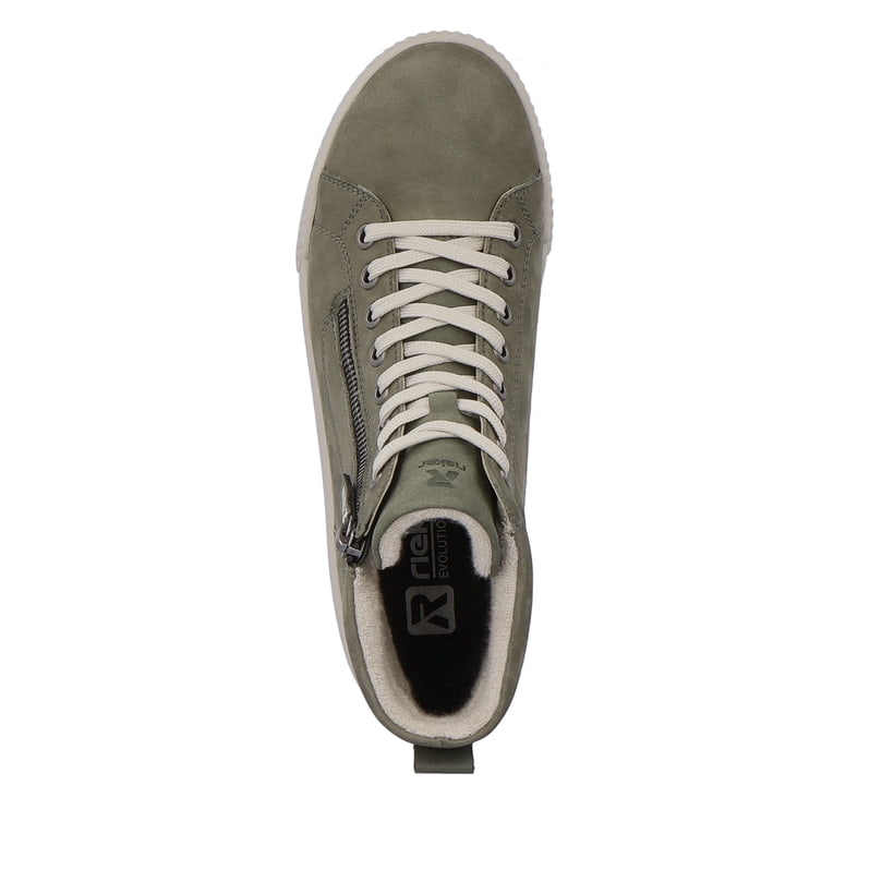 Rieker Artikelnummer W0164-54 Rieker Damen Sneaker High schilfgrün Günstiger Verkauf