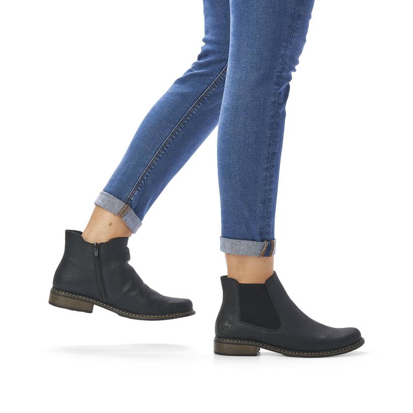 Rieker Artikelnummer Z4994-00 Rieker Damen Chelsea Boots tiefschwarz Fabrikverkauf