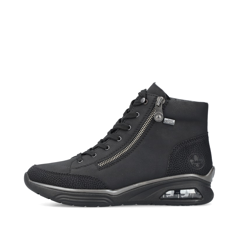 Rieker Artikelnummer M5610-00 Rieker Damen Schnürstiefel graphitschwarz