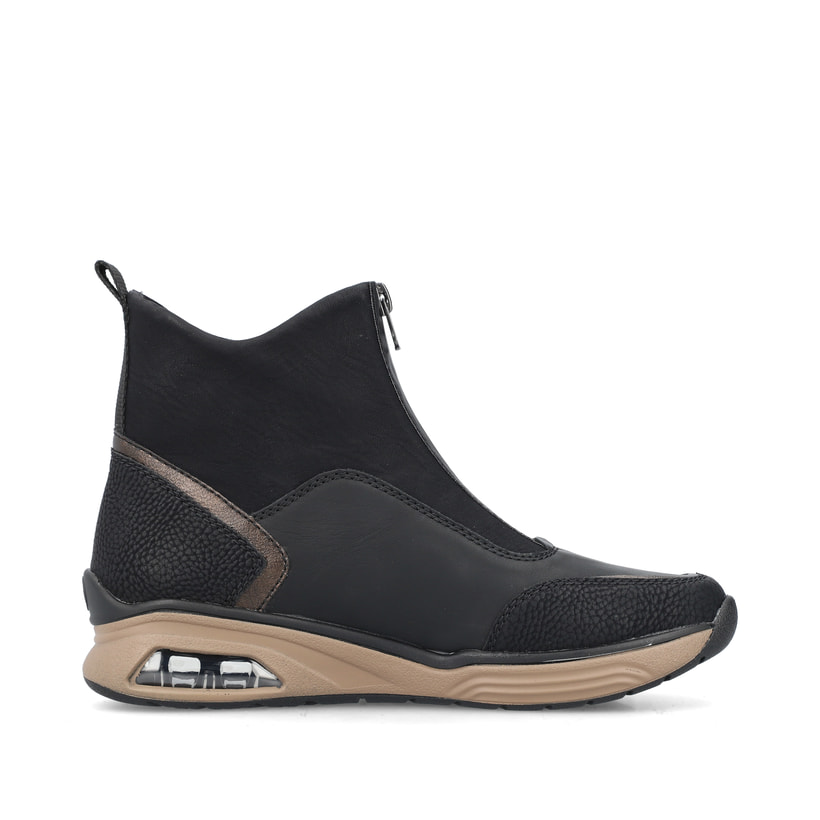 Rieker Artikelnummer M5656-00 Rieker Damen Stiefeletten stahlschwarz im Angebot