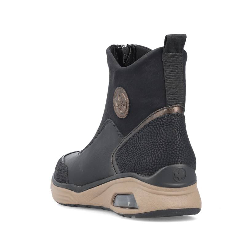 Rieker Artikelnummer M5656-00 Rieker Damen Stiefeletten stahlschwarz im Angebot