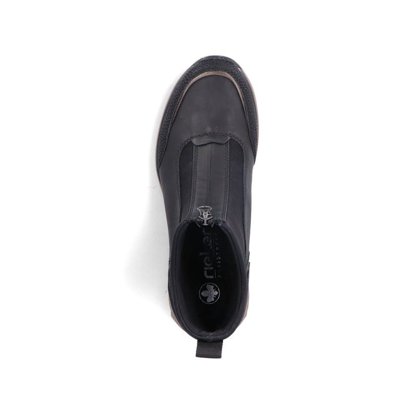 Rieker Artikelnummer M5656-00 Rieker Damen Stiefeletten stahlschwarz im Angebot