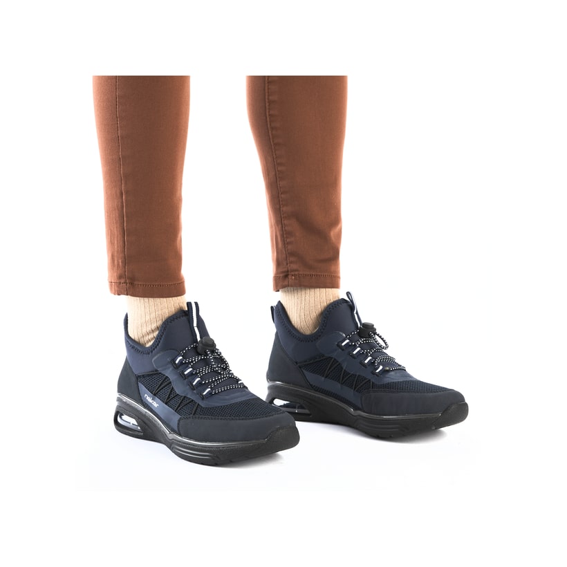 Rieker Artikelnummer M5658-14 Rieker Damen Slipper californiablau Schlussverkauf