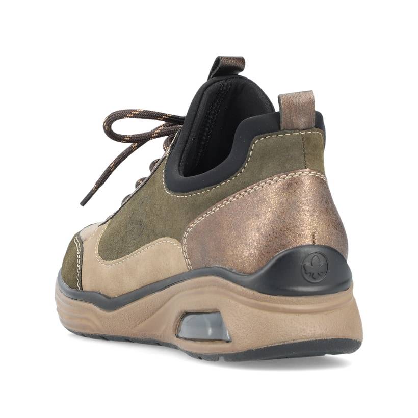 Rieker Artikelnummer M5660-64 Rieker Damen Slipper grünbraun Meist gekauft