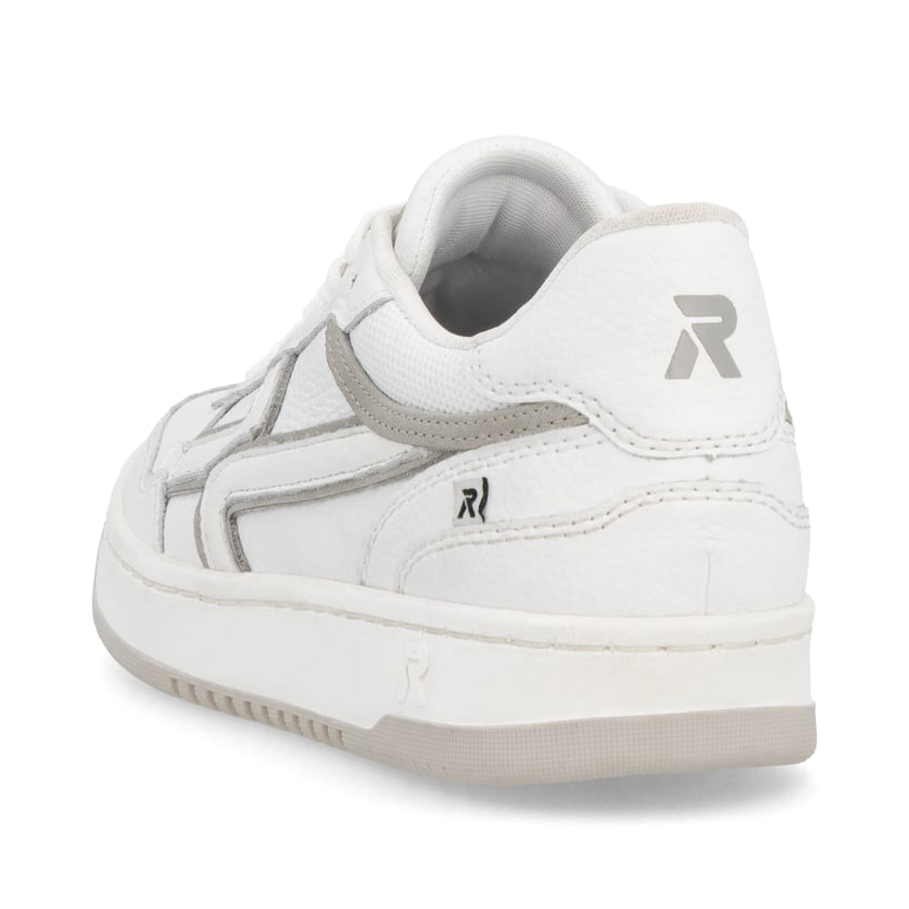 Rieker Artikelnummer W1900-80 Rieker Damen Sneaker Low frostweiß-grau Outlet