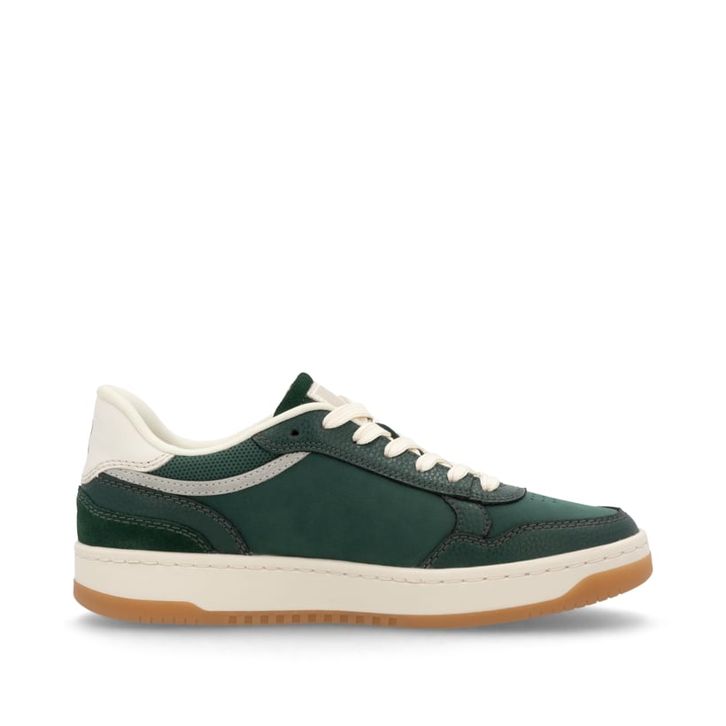 Rieker Artikelnummer W1900-54 Rieker Damen Sneaker Low waldgrün-weiß Auslauf