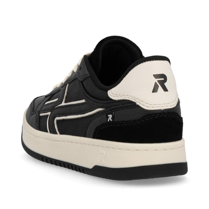 Rieker Artikelnummer W1900-00 Rieker Damen Sneaker Low urbanschwarz-weiß Angebote