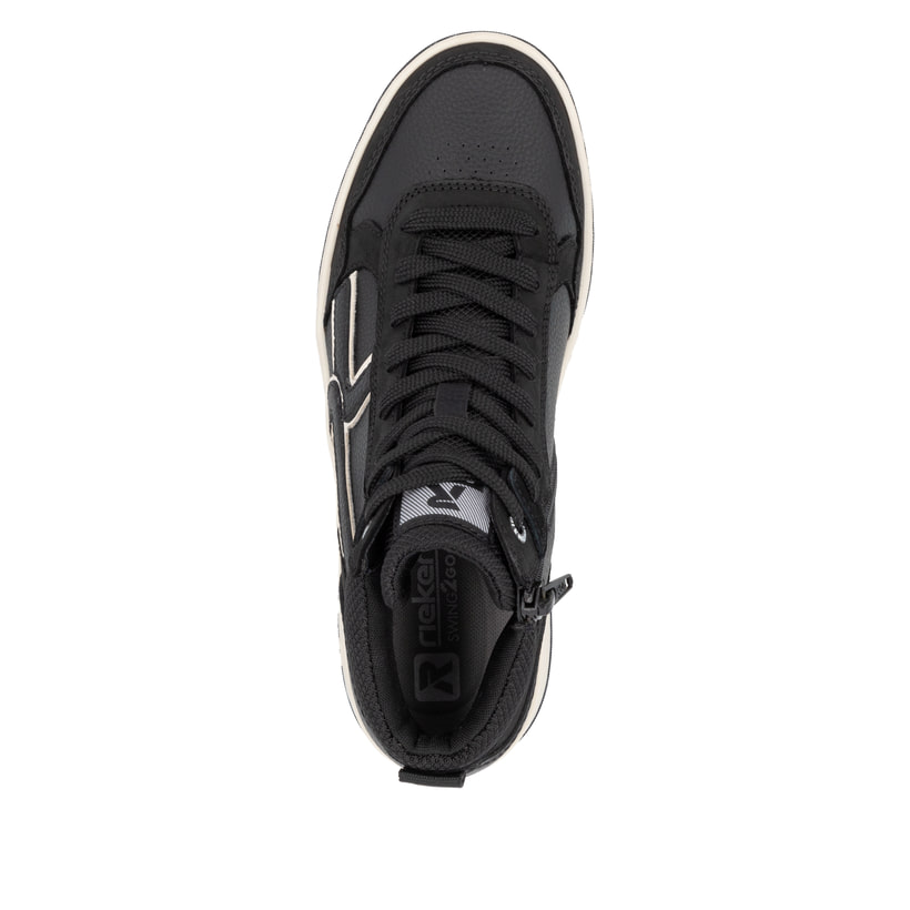 Rieker Artikelnummer W1970-00 Rieker Damen Sneaker High carbonschwarz Hotsell