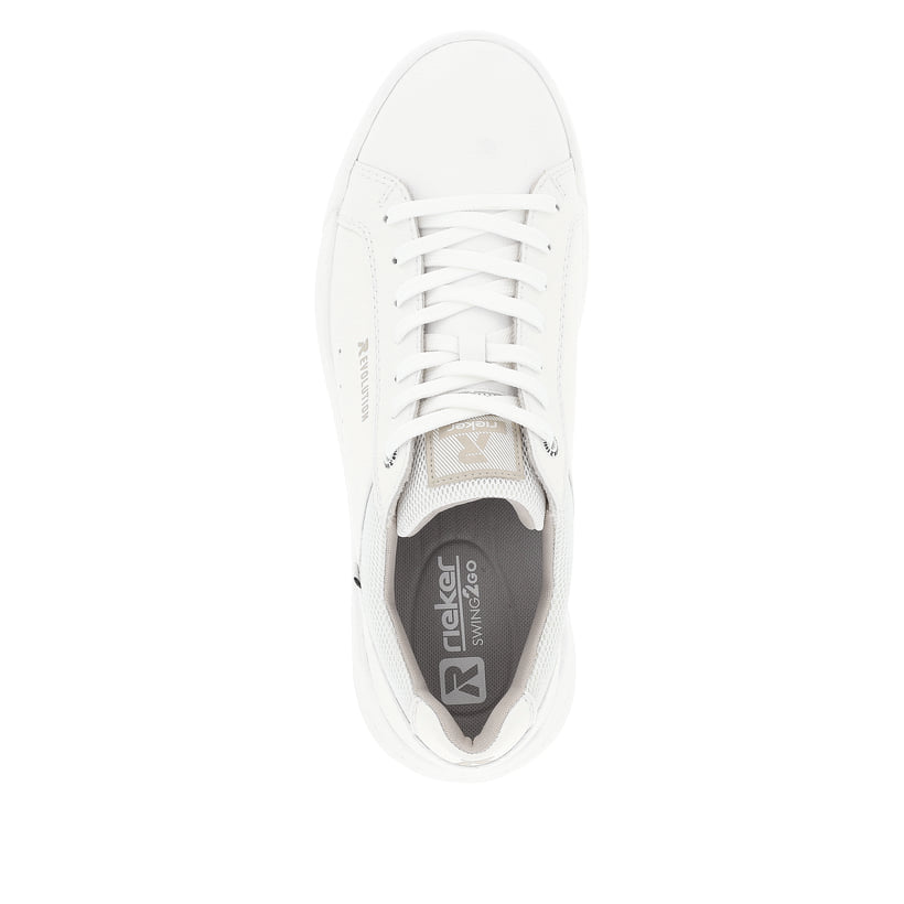 Rieker Artikelnummer U1100-80 Rieker Herren Sneaker Low pearl white Günstiger Verkauf