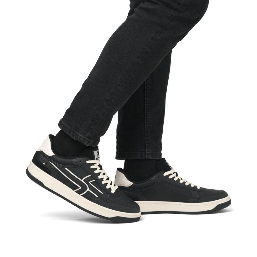 Rieker Artikelnummer U1900-00 Rieker Herren Sneaker Low urbanschwarz-weiß Auslauf