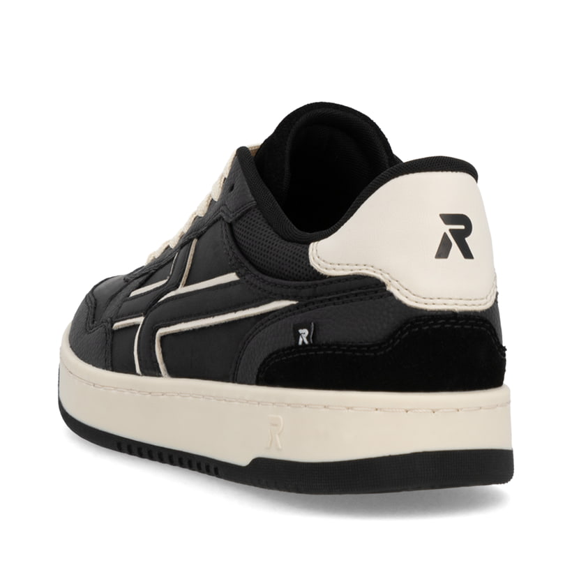 Rieker Artikelnummer U1900-00 Rieker Herren Sneaker Low urbanschwarz-weiß Auslauf