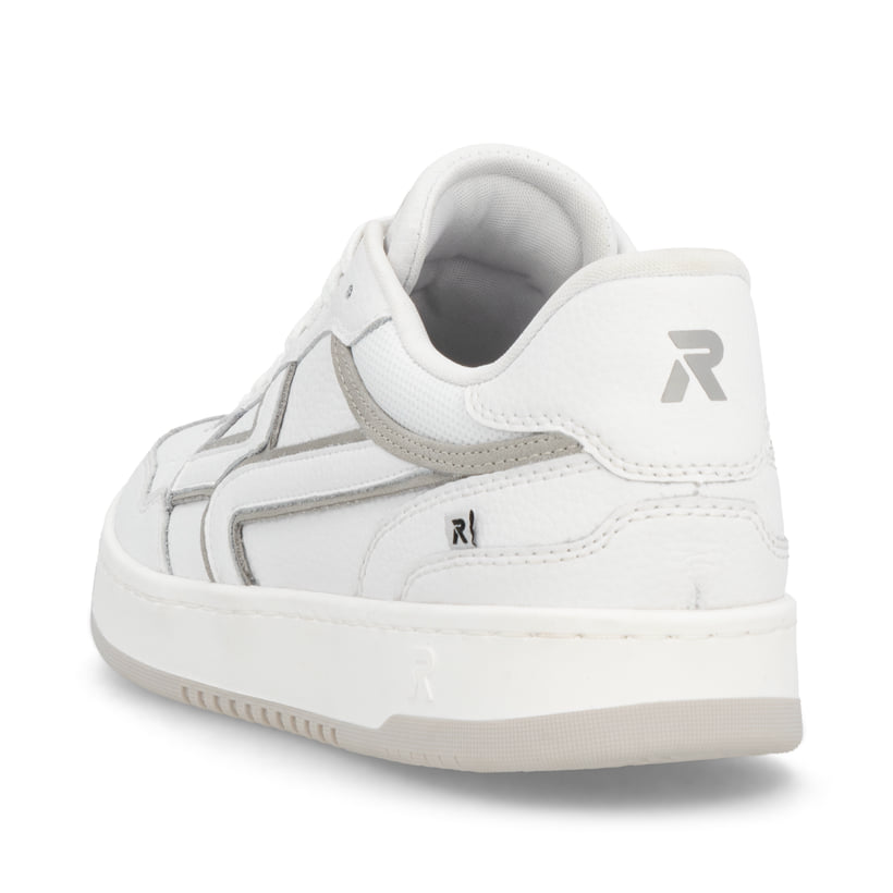 Rieker Artikelnummer U1900-80 Rieker Herren Sneaker Low frostweiß-grau im Angebot
