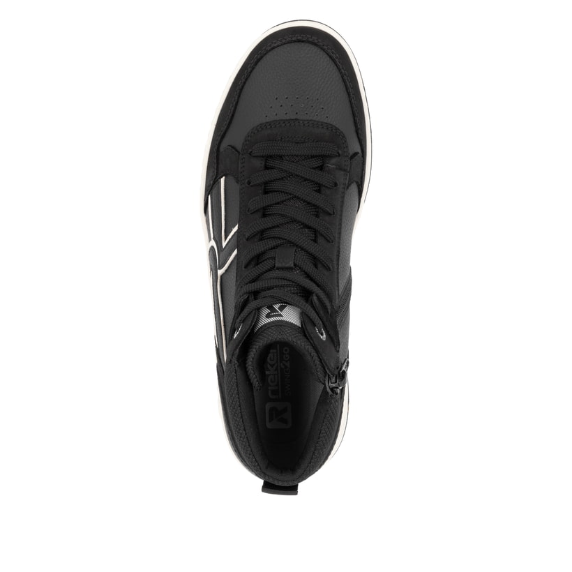 Rieker Artikelnummer U1970-00 Rieker Herren Sneaker High carbonschwarz Günstiger Verkauf