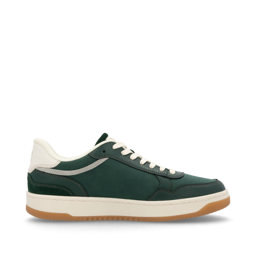 Rieker Artikelnummer U1900-54 Rieker Herren Sneaker Low waldgrün-weiß Fabrikverkauf