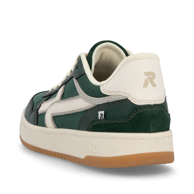 Rieker Artikelnummer U1900-54 Rieker Herren Sneaker Low waldgrün-weiß Fabrikverkauf