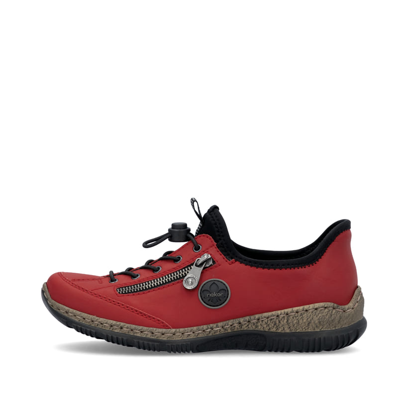 Rieker Artikelnummer N3267-33 Rieker Damen Slipper erdbeerrot