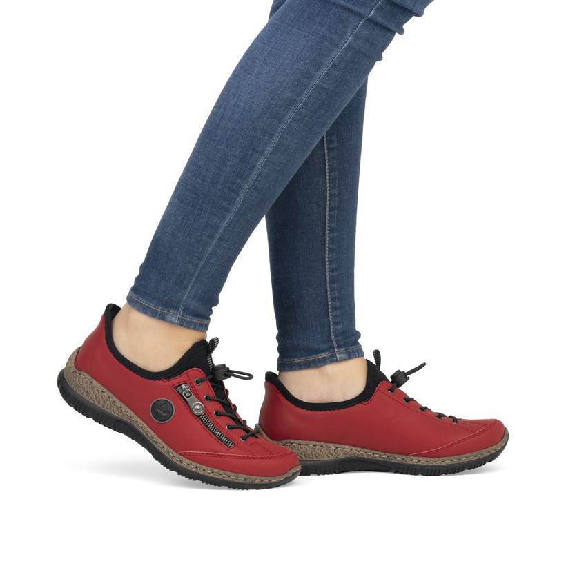 Rieker Artikelnummer N3267-33 Rieker Damen Slipper erdbeerrot Angebote