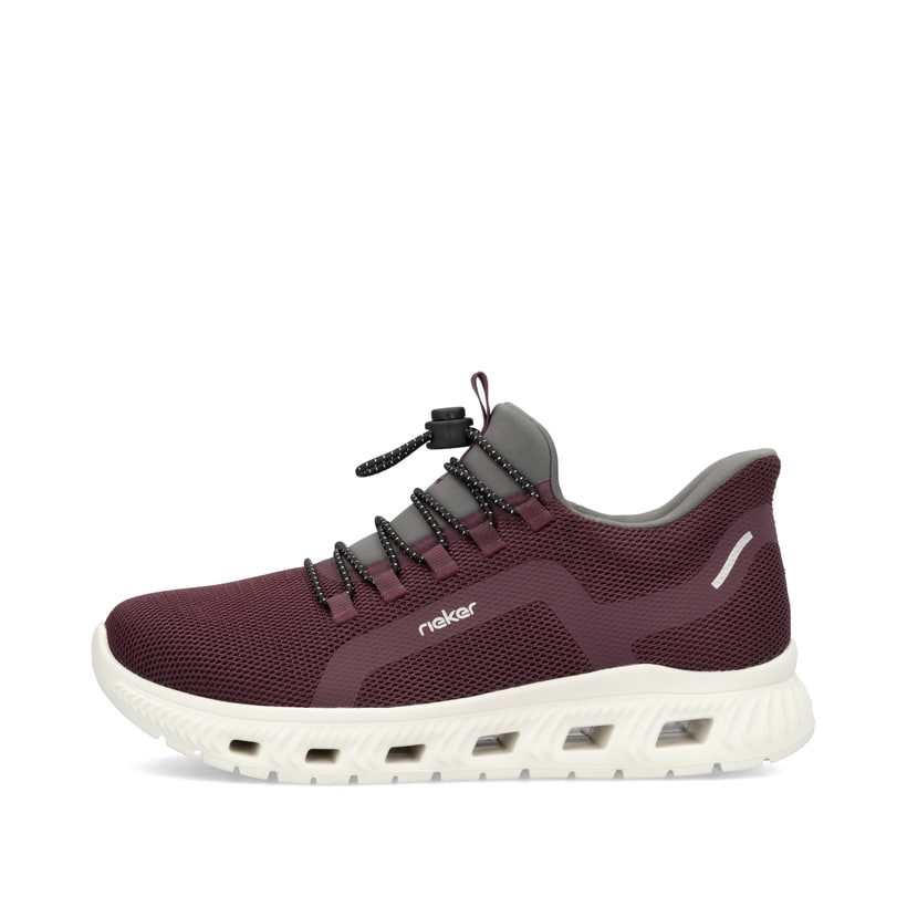 Rieker Artikelnummer M6066-30 Rieker Damen Slipper weinrot