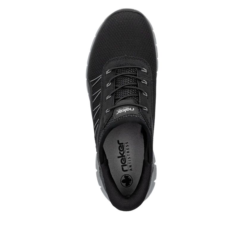Rieker Artikelnummer B6656-00 Rieker Herren Slipper asphaltschwarz Günstiger Verkauf
