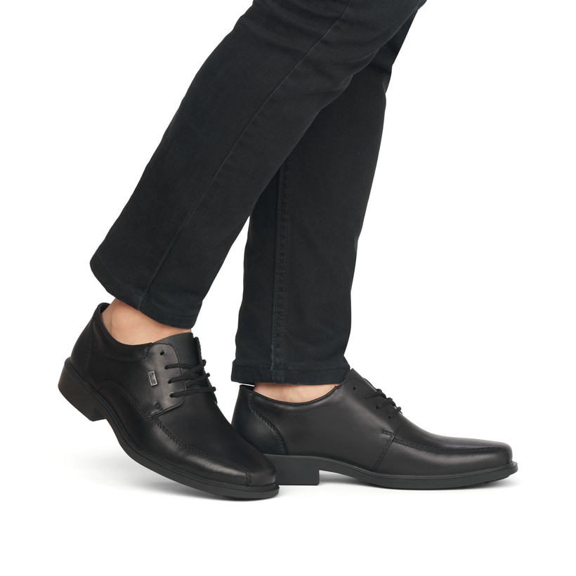 Rieker Artikelnummer B0013-00 Rieker Herren Schnürschuhe mitternachtsschwarz Fabrikverkauf