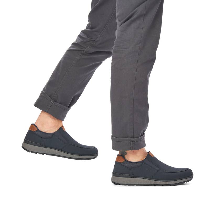 Rieker Artikelnummer B9062-15 Rieker Herren Slipper marineblau Auslauf