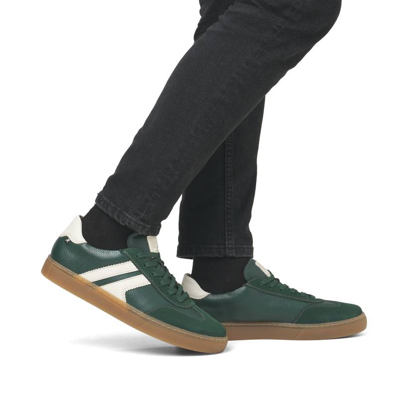 Rieker Artikelnummer U0707-54 Rieker Herren Sneaker Low waldgrün-weiß Verkauf
